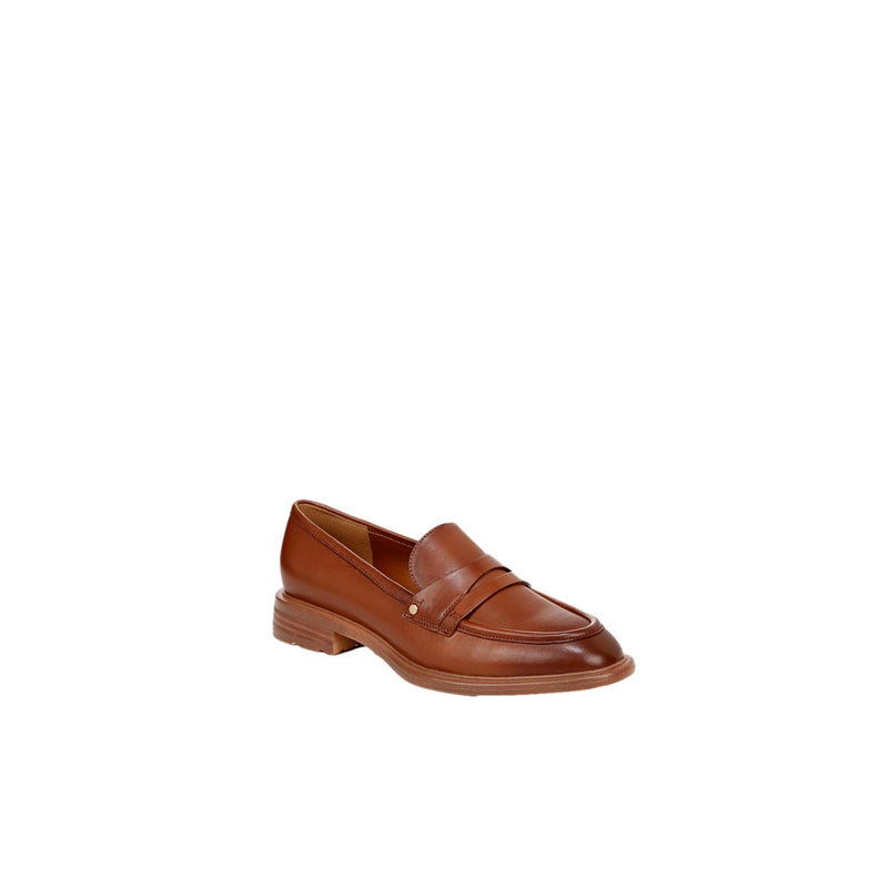 Franco Sarto Edith Penny Loafers Tobacco Brown Leather  I5739L4202 Women's