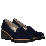 Vionic Willa Wedge Navy Suede  I7294L1400 Women's