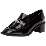 Franco Sarto Donna Heeled Loafer Black  I7568L1001 Women's