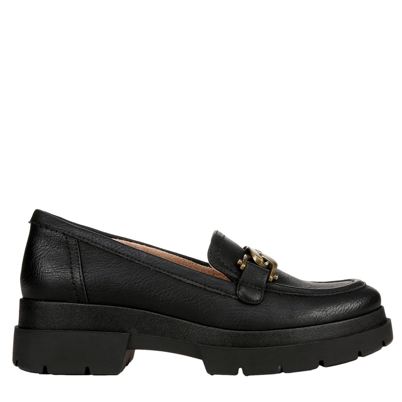 Naturalizer Onyx Lug Loafer Black Wreath  I7951S1001 Women's
