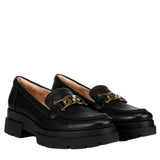 Naturalizer Onyx Lug Loafer Black Wreath  I7951S1001 Women's