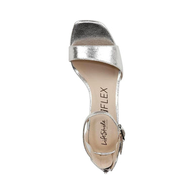 Lifestride Cassidy Ankle Strap Dress Sandals Silver  I8937S1020 Women's