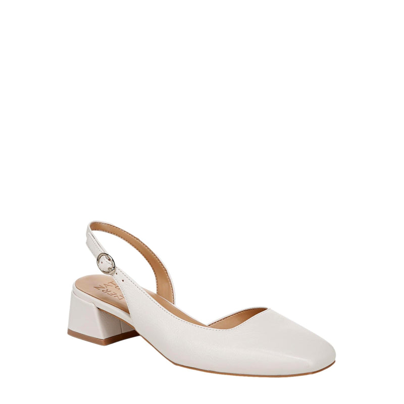 Naturalizer Jayla Low Heel Slingback Warm White  I8960L3102 Women's