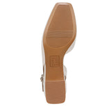 Naturalizer Jayla Low Heel Slingback Warm White  I8960L3102 Women's