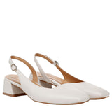 Naturalizer Jayla Low Heel Slingback Warm White  I8960L3102 Women's