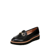 Naturalizer Adiline Bit Loafer Flat Black Leather  I9941L1001 Women's