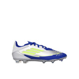 Adidas F50 League FG/MG J Messi Silver Metallic/Solar Yellow/Lucid Blue  IH0924 Grade-School