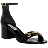 Steve Madden lrenee-B Sandal Black Leather  IREN17S1-BLK Women's