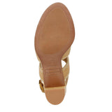 Franco Sarto Buco Strappy Sandals Natural Beige Raffia  J0595F1250 Women's