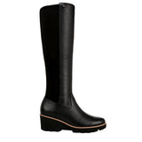 Vionic Ashland High Shaft Boots Black Leather  J0749M1001 Women's