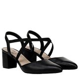 Life Stride April Pumps Black Smooth  J0871S4003 Women's