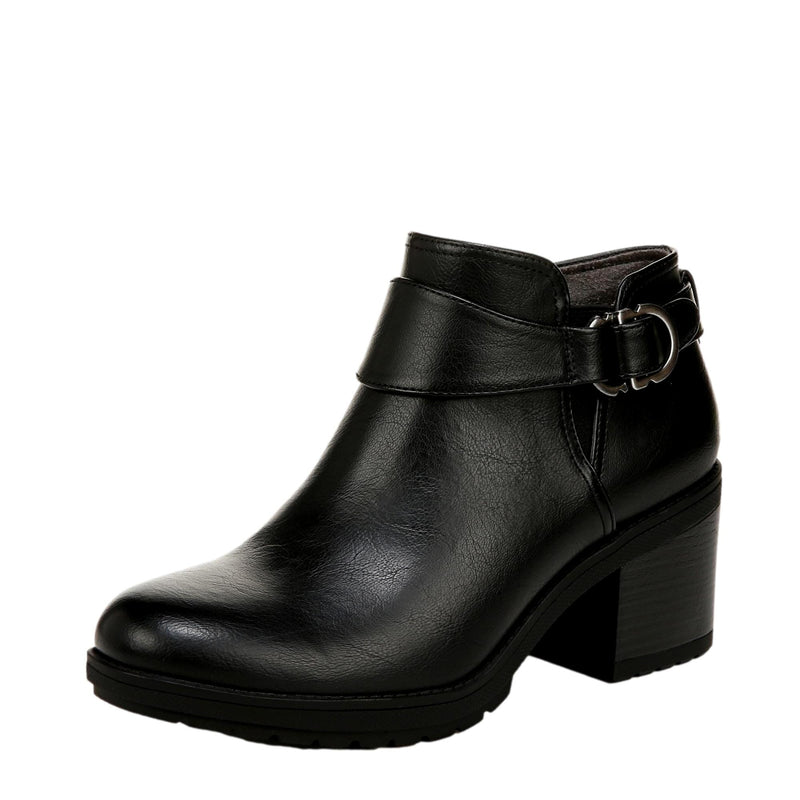 Dr.Scholl's Prue Boots Black Faux Leather  J1312S1001 Women's