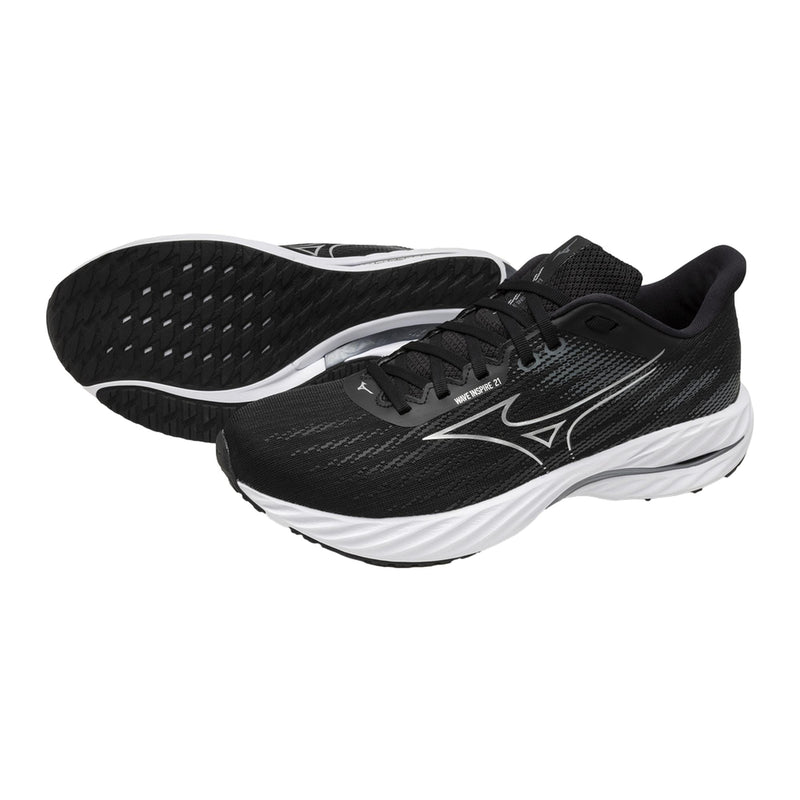 Mizuno Wave Inspire 21 Black / Silver / Metallic Grey  J1GC254402 Men's
