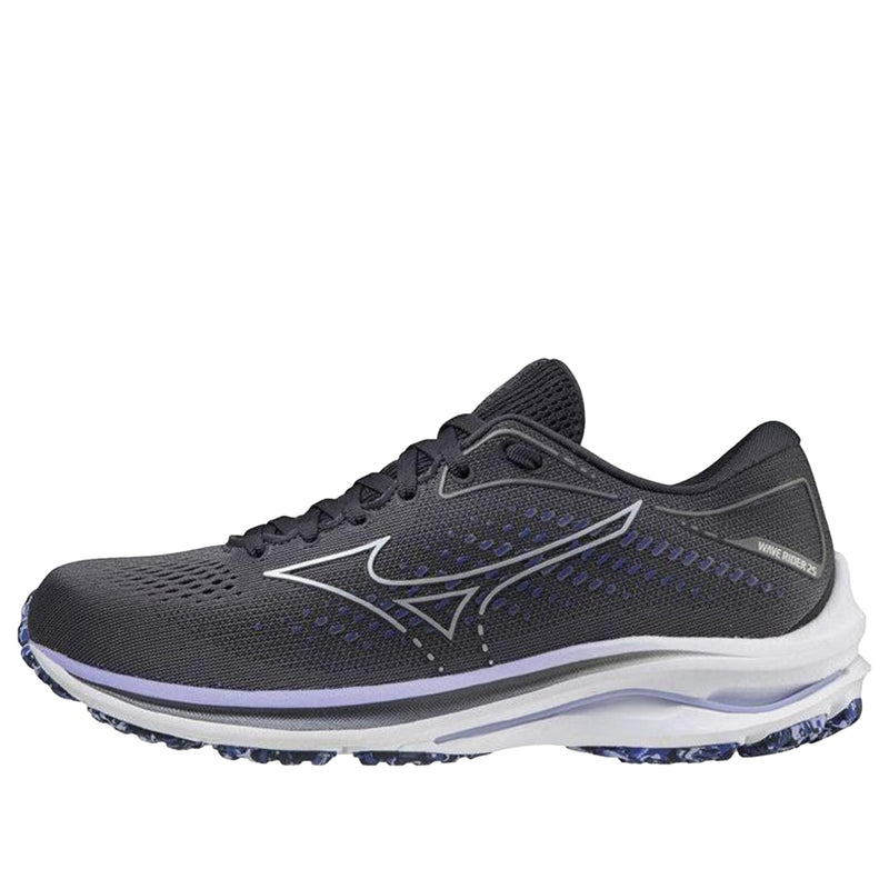 Mizuno Wave Rider 25 Black / White / Violet  J1GD210693 Women's