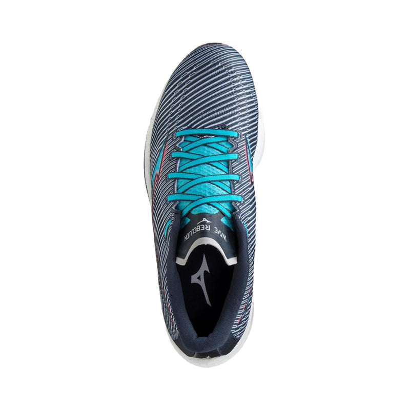 Mizuno Wave Rebellion India Ink / Scuba Blue / Cayenne  J1GD211728 Women's