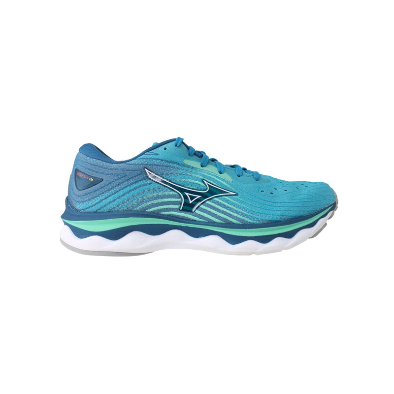Mizuno Wave Sky 6 Blue / White / Green  J1GD220274 Women's