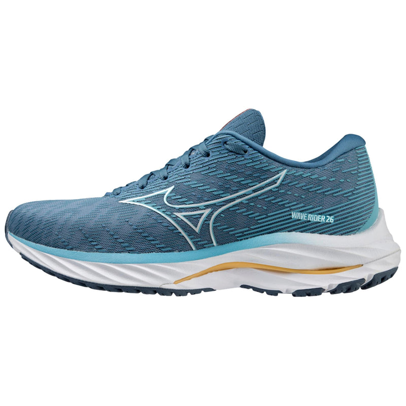 Mizuno Wave Rider 26 Grey / White / Yellow  J1GD220628 Women's