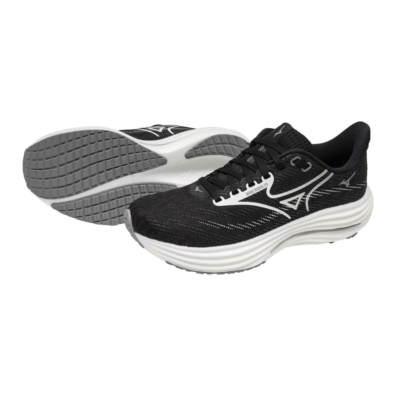 Mizuno Wave Rider 29 Black Sand / White / Black  J1GD250322 Women's