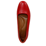 Naturalizer Kelly Ballet Flat Crimson Red Leather  J2991L1600 Women's