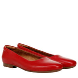 Naturalizer Kelly Ballet Flat Crimson Red Leather  J2991L1600 Women's