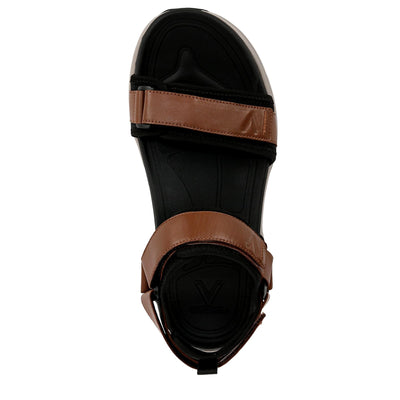 Vionic Walk Max Wanderer Walking Sandals Hazelnut Leather / Mesh  J3205M1200 Men's