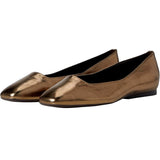 Naturalizer Chelsea Square Toe Ballet Flats Gold Leather  J3307L3700 Women's