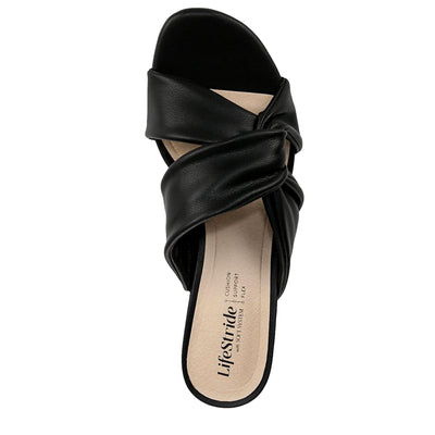 Life Stride Nori Heeled Sandal Black  J3849S1001 Women's