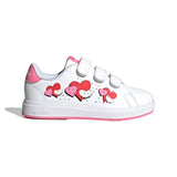 Adidas Advantage Base 2.0 White / Bliss Pink / Pulse Lime  JH9860 Pre-School
