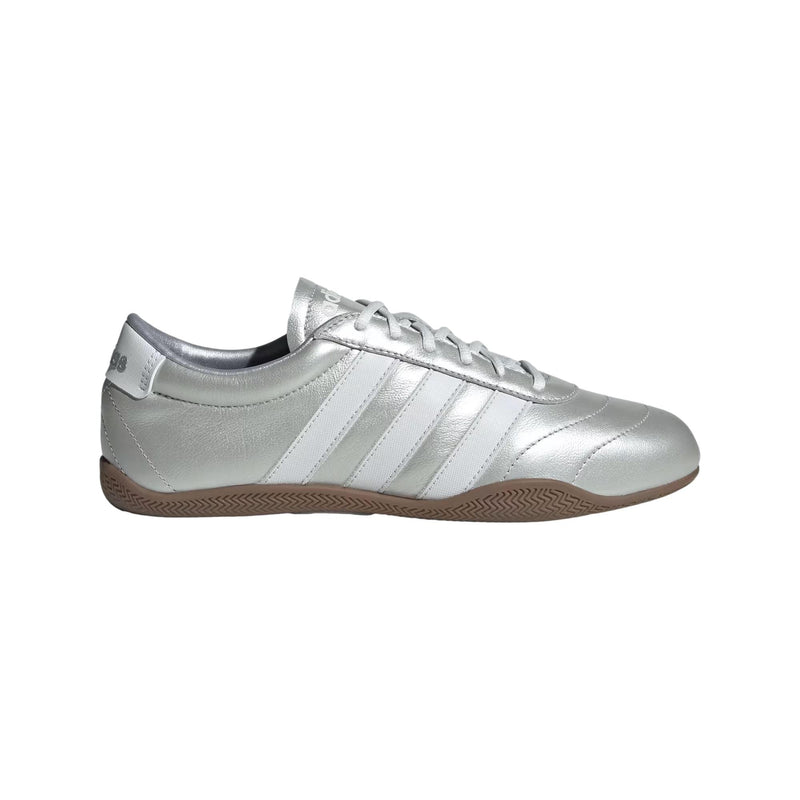 Adidas Grand Court Low Top Silver Metallic / Crystal White / Gum  JQ9682 Women's