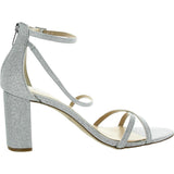 Jewel Badgley Mischka Devorah Heeled Sandal Silver  JW4332-043 Women's