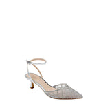 Jewel Badgley Mischka Yesenia Pumps Silver Metallic  JW4804 Women's