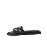 Karl Lagerfeld Paris Carenza Flat Slide Sandals Black  KL243403 Women's