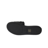 Karl Lagerfeld Paris Carenza Flat Slide Sandals Black  KL243403 Women's