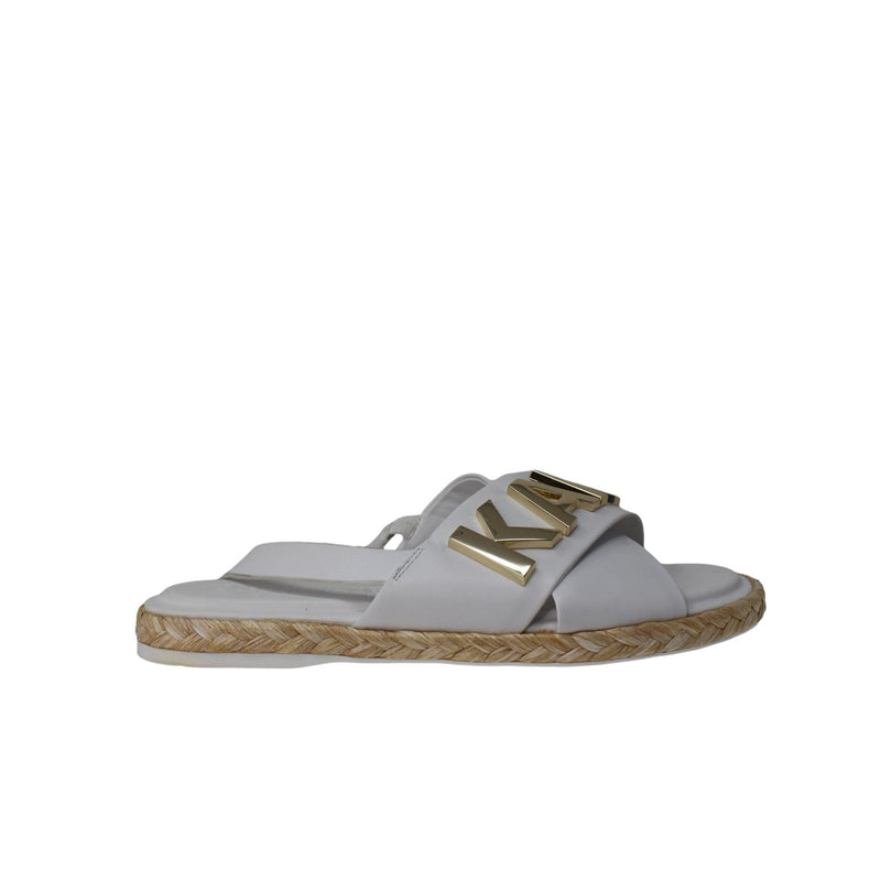 Karl Lagerfeld Paris Charla Slingback Espadrille Bright White  KL246599 Women's
