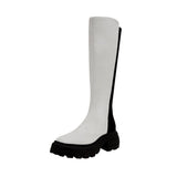 Katy Perry The Geli Combat Stretch Boot Optical White  KP2689 Women's