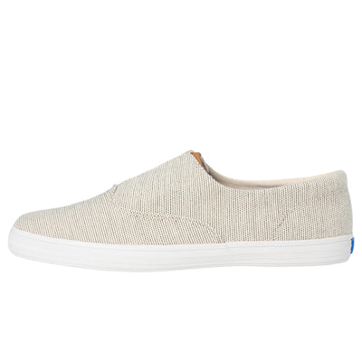 Keds Champion Round Toe Slip-On Cream  KW-RNCVO-5C Women's