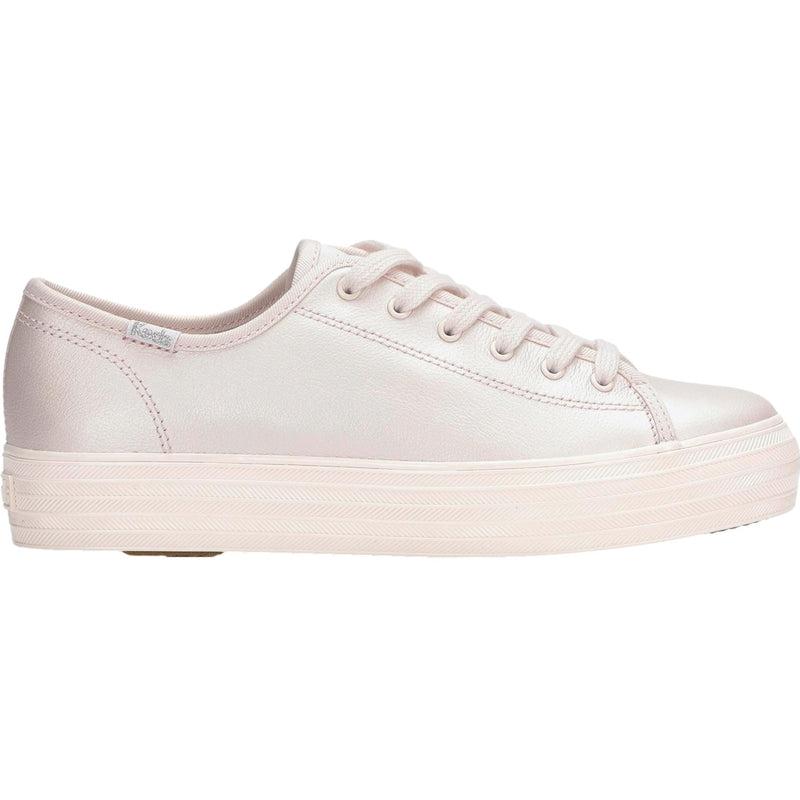 Keds Triple Kick Leather Sneaker Pink Pearlized  KW-TRKICK-8 Women's