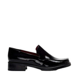 Franco Sarto Bocca Slip On Loafer Black Metallic Patent  L-BOCCA543 Women's