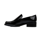 Franco Sarto Bocca Slip On Loafer Black Metallic Patent  L-BOCCA543 Women's