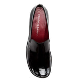 Franco Sarto Bocca Slip On Loafer Black Metallic Patent  L-BOCCA543 Women's