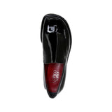 Franco Sarto Bocca Slip On Loafer Black Metallic Patent  L-BOCCA543 Women's