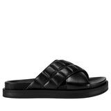 Aerosoles Lina Slide Sandal Black Leather  LINA-LTR Women's