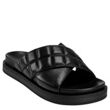 Aerosoles Lina Slide Sandal Black Leather  LINA-LTR Women's
