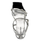 Calvin Klein Linella Heeled Sandal Silver  LINELLA-SLVR Women's