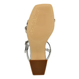 Calvin Klein Linella Heeled Sandal Silver  LINELLA-SLVR Women's