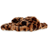 J-Slides Lovlie Leopard Faux Fur  LOVLIE-983 Women's