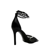 Steve Madden Lupton Black Leather  LUPT01S1-BLK Women's