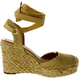 I.N.C. International Concepts Maisie Tie-Up Espadrille Wedge Natural Woven  MASIE-NAT Women's