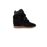 Steve Madden Mavis High-Top Wedge Sneakers Black  MAV103S1 Women's