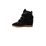 Steve Madden Mavis High-Top Wedge Sneakers Black  MAV103S1 Women's
